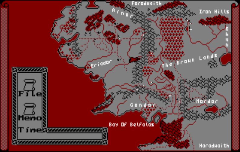 War in Middle Earth - Amstrad CPC game screenshot (1989) by Melbourne House